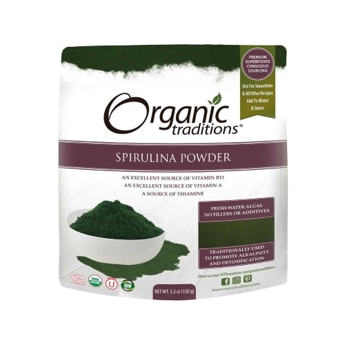 Organic Traditions Spirulina Powder 